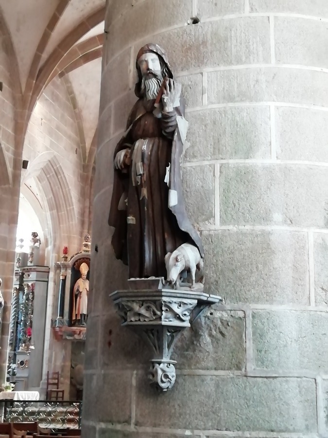 Saint Herve. En la iglesia de San Ronan en Locronan.