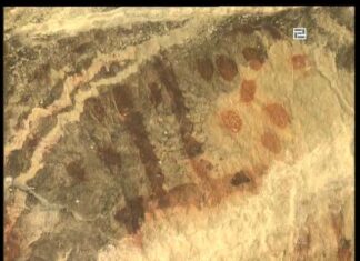 Pinturas en un dolmen