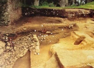 Excavación en el Castillo de San Martín.