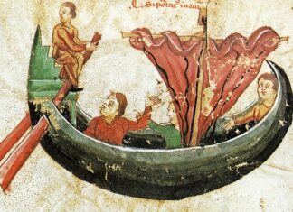 medieval ship from 13th century