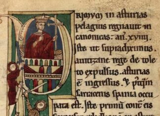 Miniatura medieval, don Pelayo