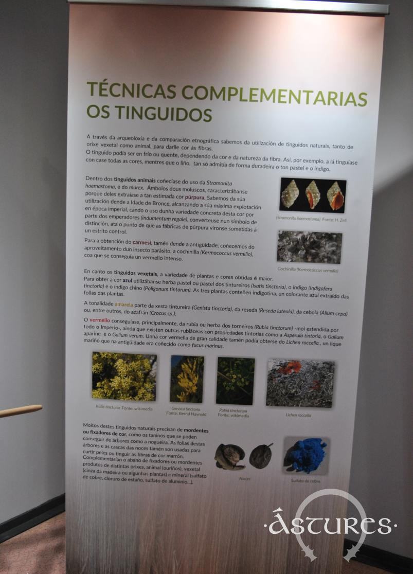 Exposición sobre tejido y vestimenta en la cultura castreña. Castro de Viladonga