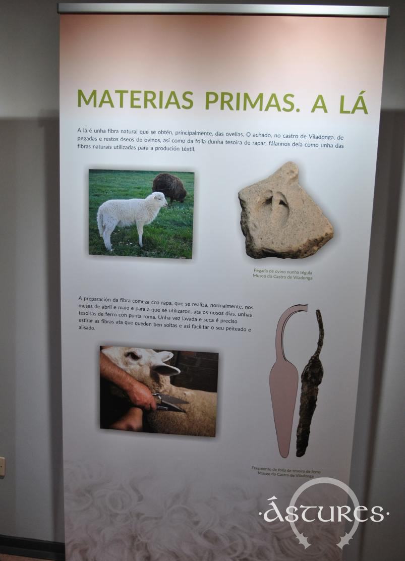Exposición sobre tejido y vestimenta en la cultura castreña. Castro de Viladonga