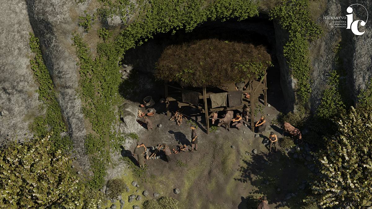 Así era la pequeña comunidad que vivió en la cueva de Berció hace 1500 años