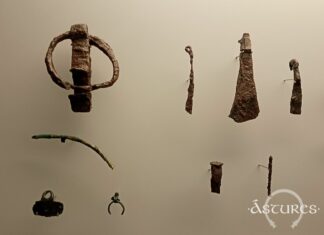 Objetos de hierro del castro de Moriyón. Villaviciosa. Asturias