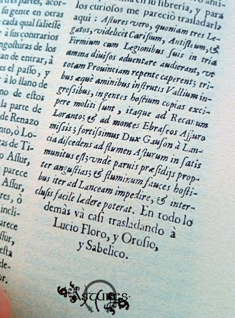 Antigüedades y cosas memorables del Principado de Asturias. Loranto, Assuro y Gausón, capitanes astures contra Carisio.