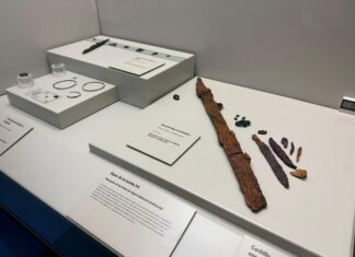Las piezas procedentes de Vigaña, depositadas en el Museo Arqueológico de Asturias. Foto Principado de Asturias