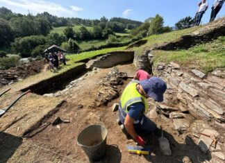 Trabajos arqueológicos en Coaña. 2024