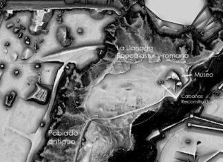 Modelo LiDAR de la Campa Torres. Elaboración propia.