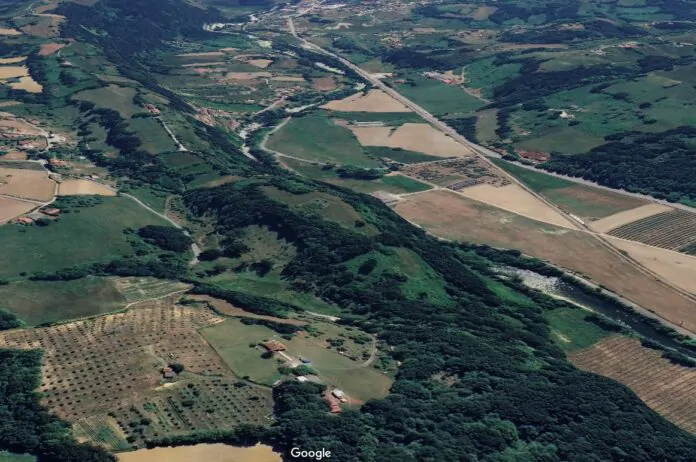 Castro de Antrialgo. Piloña. Google Earth