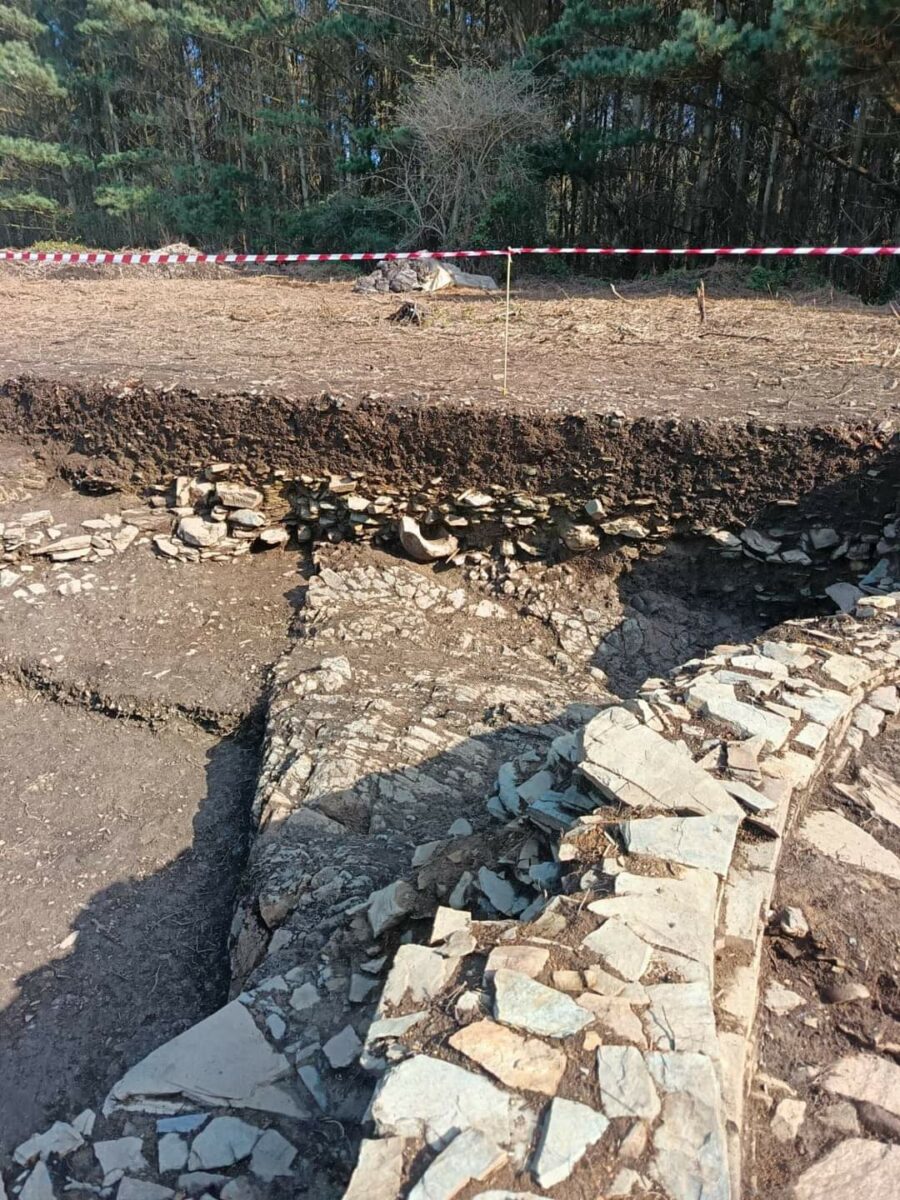 Estructuras del castro del Esteiro. 2024. Foto X. Arias