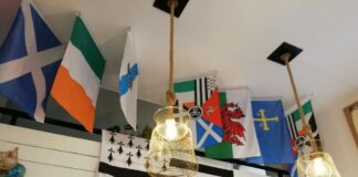 Banderas de las naciones celtas en Le Menhir. Gijón
