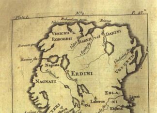Hiberniae veteris. Mapa de Irlanda en época prerromana.