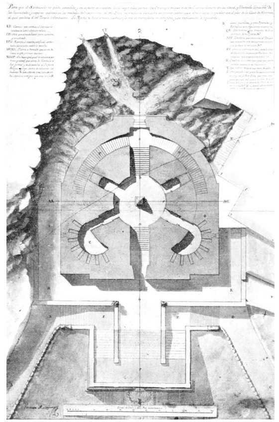 Mausoleo de Pelayo y espacio para las tumbas.
