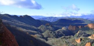 Vista parcial de las Médulas