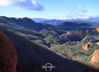 Vista parcial de las Médulas