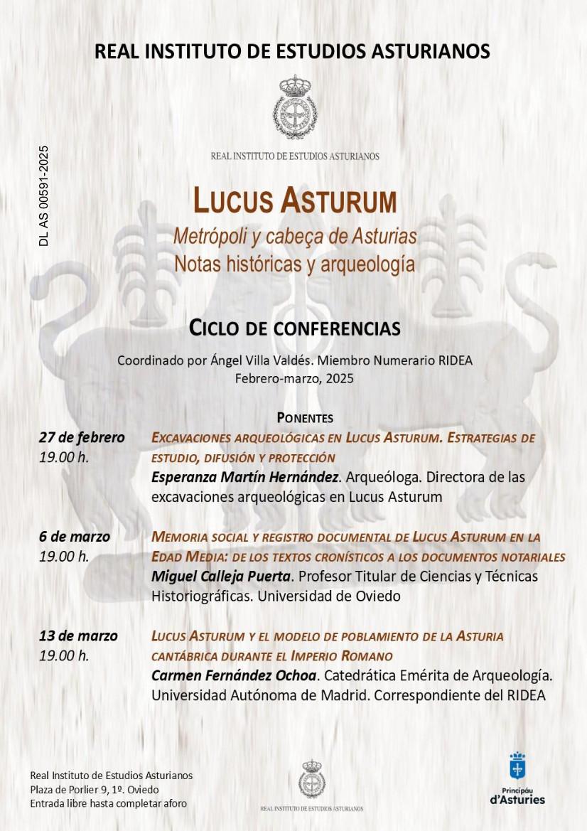 Cartel Jornadas Lucus Asturum RIDEA