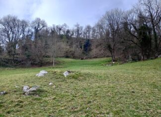 Una de las terrazas del Castichu de Tiós. Foto A. Fanjul Peraza.