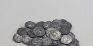 Denarios de plata. Castro de Arancedo. Museo Arqueológico de Asturias.