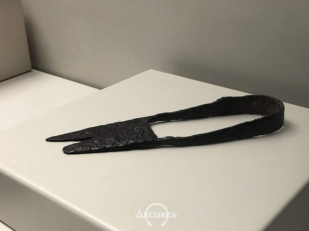 Tijeras procedentes de la necrópolis de Paredes, Siero. Museo arqueológico de Asturias