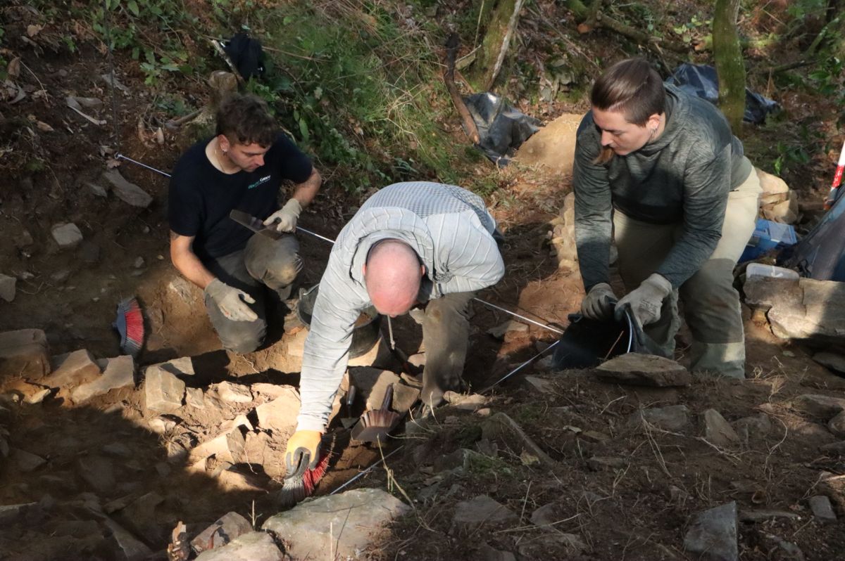 Intervención en la Porida dentro del proyecto HINTERLAND. Foto INCIPIT-CSIC