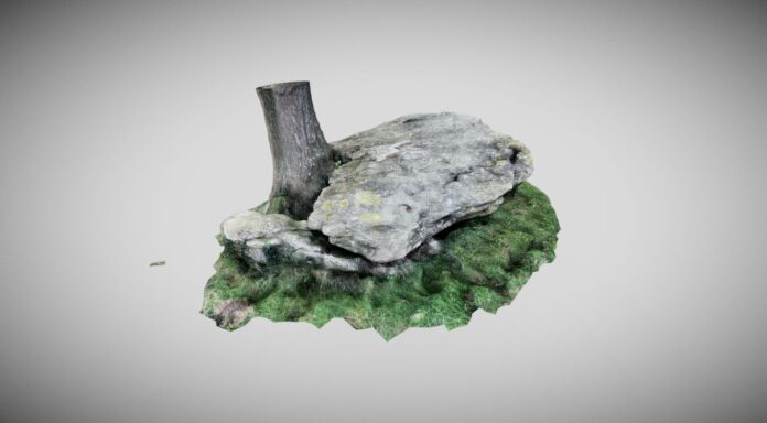 Modelo fotogramétrico de un dolmen del oriente de Asturias. Modelo fotogramétrico de un dolmen del oriente de Asturias.