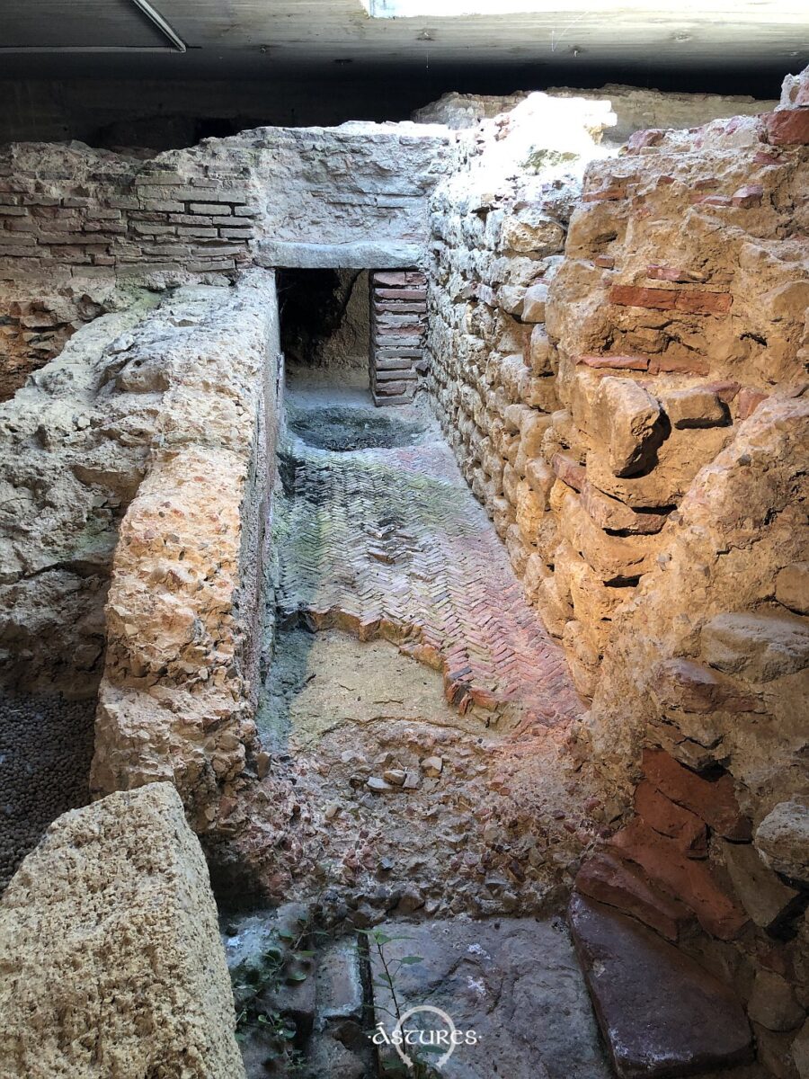 Letrinas de las termas romanas de la ciudad de León. Cripta de Puerta Obispo