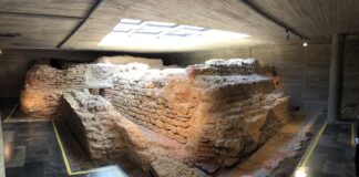 Letrinas de las termas romanas de la ciudad de León. Cripta de Puerta Obispo