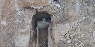 Sarcófago de plomo descubierto en la necrópolis identificada en Astorga / Asturica Augusta. Foto Ayto Astorga.