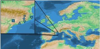 Distribución geográfica de los ibéricos incluidos en el estudio, según los autores.