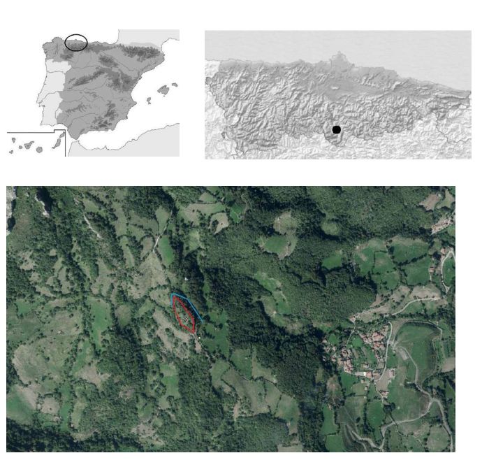 Situación de la fortaleza de Tiós, Lena. A. Fanjul Peraza