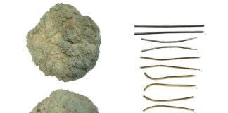 Torta y varillas de hierro procedentes de Iberia en la Edad del Hierro y halladas en Suecia y Polonia respectivamente. Foto, autores de la publicación.