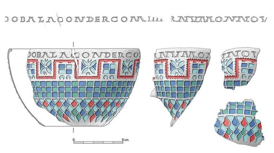 Dibujo de la copa de Berlanga.  Francisco Tapias