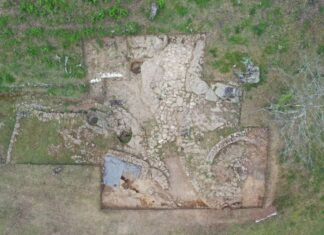 Vista cenital del área intervenida en la sexta campaña arqueológica de Montes Claros. Fuente Culturagalega.gal
