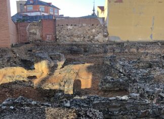 Extremo sur del foro de Asturica Augusta
