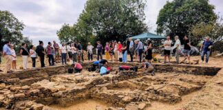 Excavación de Lucus Asturum en 2026. Foto Casa de Cultura de Llanera.