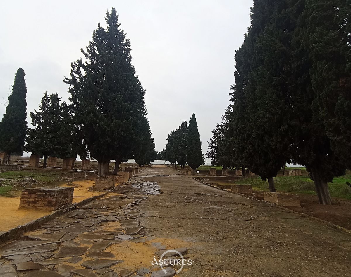 Una calle de Itálica.