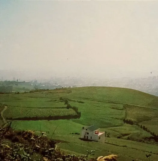 Vista del castro de Monte Alto en los años 60. Foto. José Manuel González. El Libro de Oviedo.
