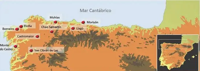 Distribución de las piedras de toque en el ámbito castreño del noroeste peninsular. Villa Valdés, 2020
