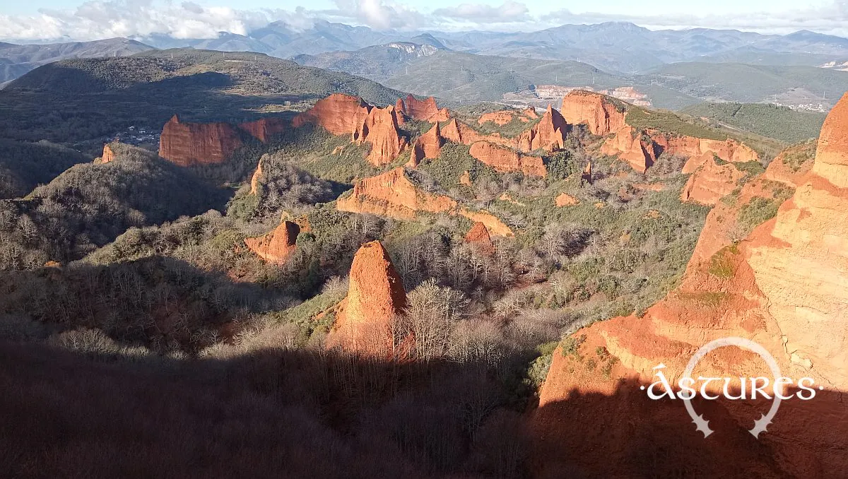 Las Médulas desde el mirador de Orellán.