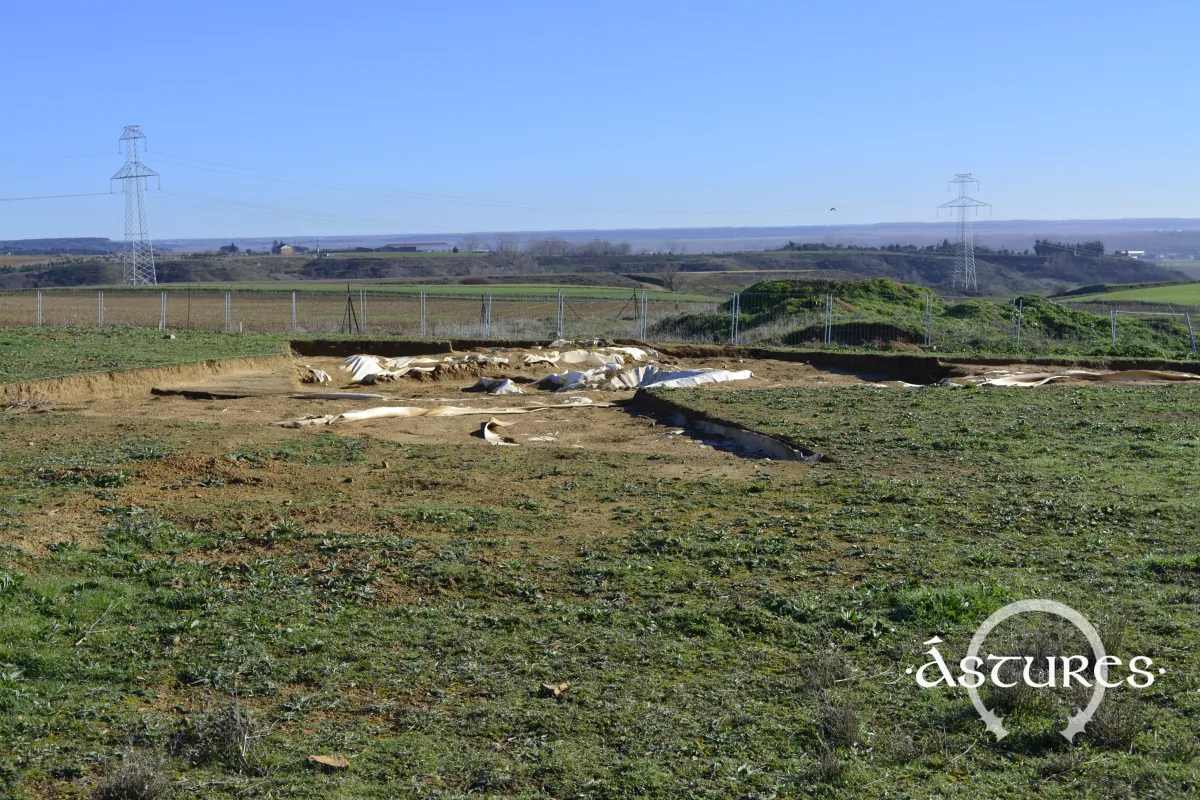 Obras del centro arqueológico de Lancia. 2023