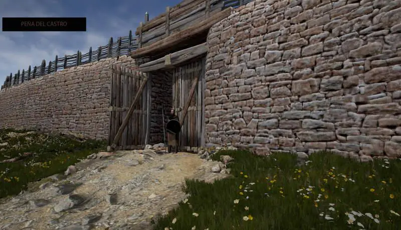 Recreación virtual de la entrada de la muralla. Visto en Diario de León