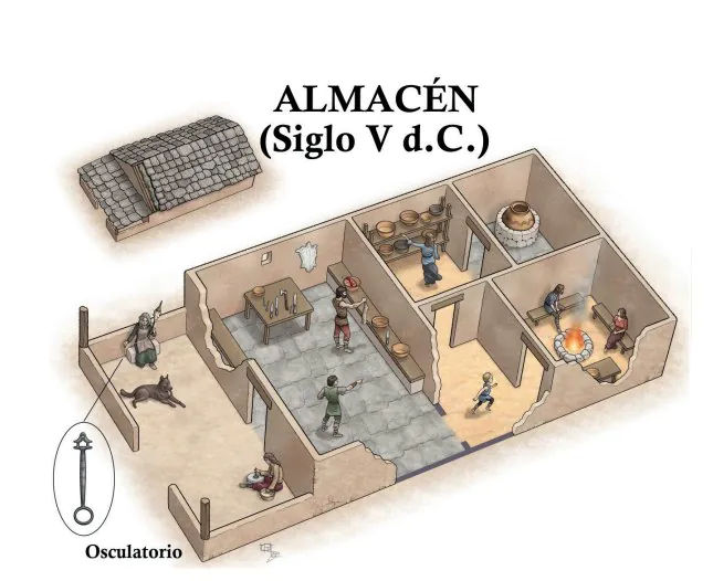 Almacén excavado en  El Castillón, Tábara. Zamora.
