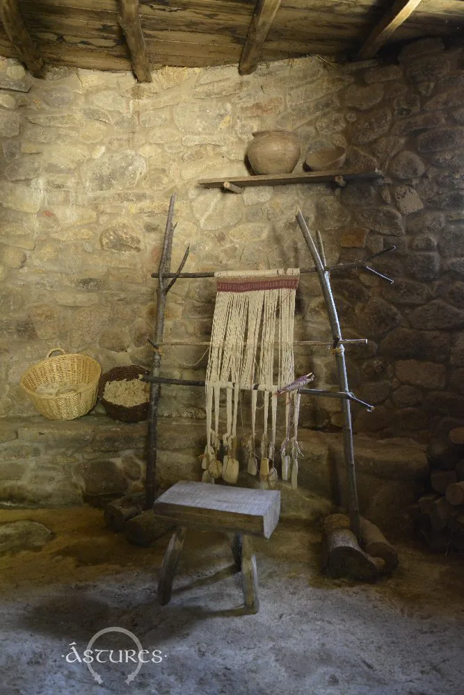 Castro de Vigo. Recreación de las viviendas