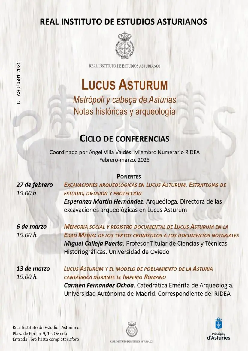 Cartel Jornadas Lucus Asturum RIDEA