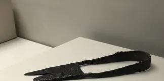 Tijeras procedentes de la necrópolis de Paredes, Siero. Museo arqueológico de Asturias