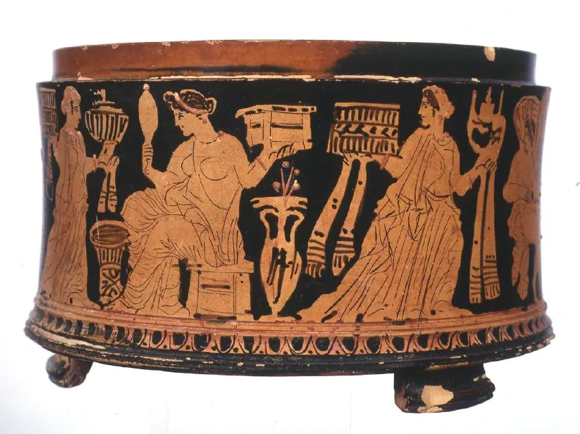 Píxide con una representración nupcial. Museo Arqueológico Nacional