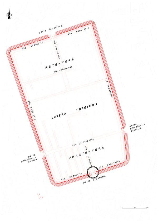 Plano del campamento de la Legio VII. A. Morillo.