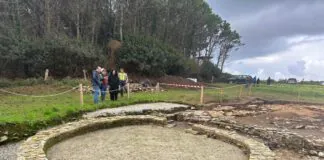 Edificación C1, castro del Esteiro, Tapia de Casariego. Foto Consejería de Cultura del Principado de Asturias.