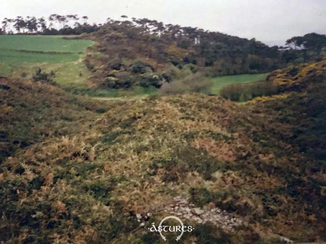 Fosos del castro de El Esteiro en 1993